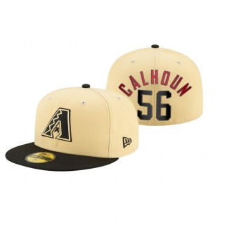 Diamondbacks Kole Calhoun Gold 2021 City Connect Hat