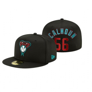 Diamondbacks Kole Calhoun Black 2021 Clubhouse Hat