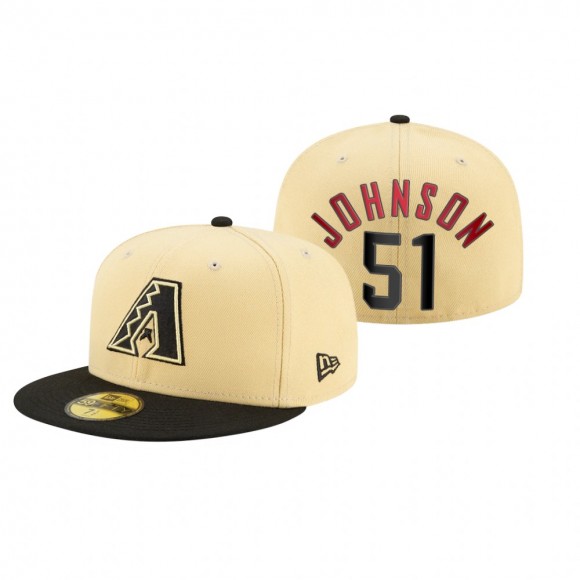 Diamondbacks Randy Johnson Gold 2021 City Connect Hat