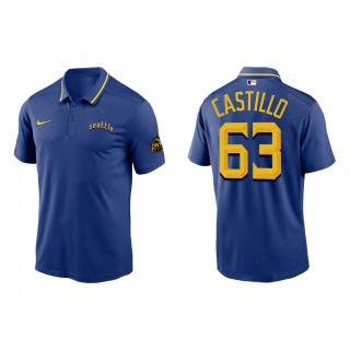 Diego Castillo Seattle Mariners Royal 2023 City Connect Knit Performance Polo