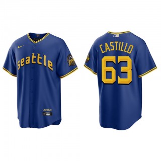 Diego Castillo Seattle Mariners Royal 2023 City Connect Replica Jersey