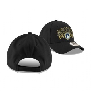 Los Angeles Dodgers Black 2020 World Series Champions Locker Room Replica 9FORTY Adjustable Hat