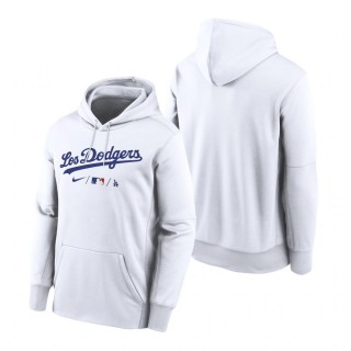 Los Angeles Dodgers White 2021 City Connect Performance Hoodie