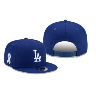 Los Angeles Dodgers Royal 2021 Father's Day 9FIFTY Snapback Hat
