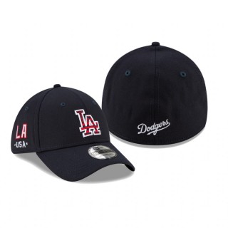 Dodgers Navy 4th of July 39THIRTY Flex Hat