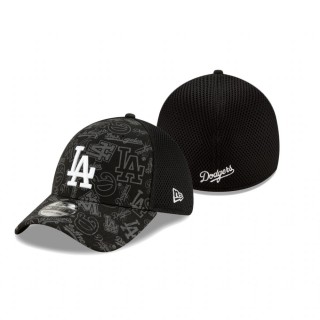 Dodgers Black All Over Print Neo 39THIRTY Flex Hat