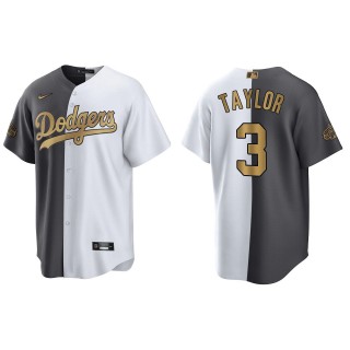 Men's Chris Taylor Los Angeles Dodgers White Charcoal 2022 MLB All-Star Game Split Jersey