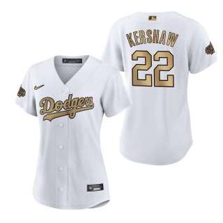 Women's Clayton Kershaw Los Angeles Dodgers National League White 2022 MLB All-Star Game Replica Jersey