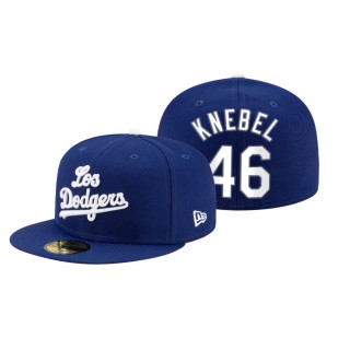 Los Angeles Dodgers Corey Knebel Royal 2021 City Connect 59FIFTY Hat