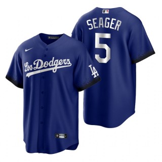 Los Angeles Dodgers Corey Seager Royal 2021 City Connect Replica Jersey