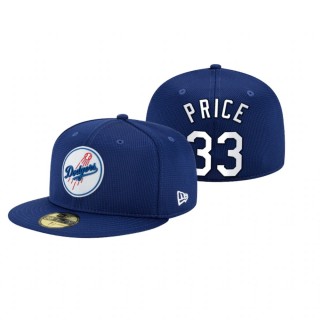 Dodgers David Price Blue 2021 Clubhouse Hat