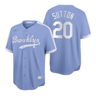 Don Sutton Brooklyn Dodgers Light Purple Cooperstown Collection Baseball Jersey