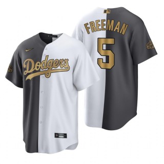 Men's Freddie Freeman Los Angeles Dodgers White Charcoal 2022 MLB All-Star Game Split Jersey