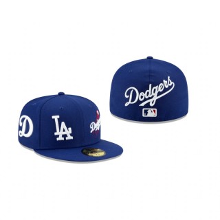 Dodgers Logo Wrap Royal 59FIFTY Fitted Hat