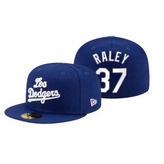 Los Angeles Dodgers Luke Raley Royal 2021 City Connect 59FIFTY Hat