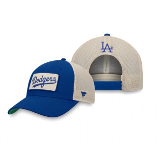 Los Angeles Dodgers Royal Natural True Classic Trucker Snapback Hat