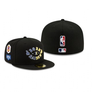 Los Angeles Dodgers 2020 Dual Champions Black 59FIFTY Hat