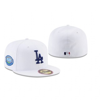 Dodgers White Optic Stadium Patch Hat