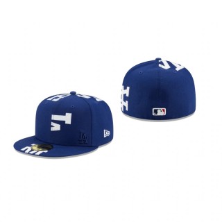 Dodgers Pieced Logo Royal 59FIFTY Fitted New Era Hat