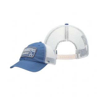 Dodgers Off Ramp Clean Up Trucker Adjustable Royal Natural Hat