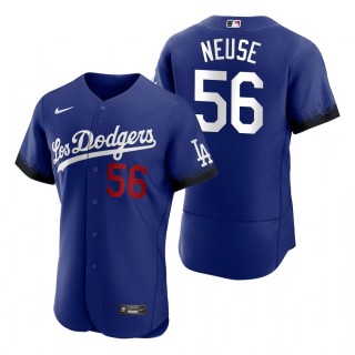 Men's Los Angeles Dodgers Sheldon Neuse Royal 2021 City Connect Authentic Jersey