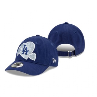 Los Angeles Dodgers Royal Sparkle Heart 9TWENTY Hat