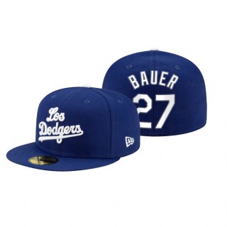 Los Angeles Dodgers Trevor Bauer Royal 2021 City Connect 59FIFTY Hat