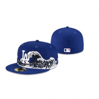 Dodgers Royal New Era 100th Anniversary Wave Hat