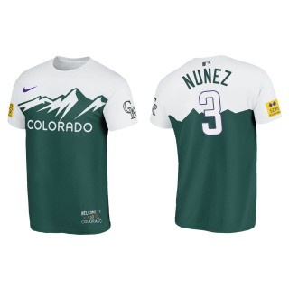 Dom Nunez Colorado Rockies Green 2022 City Connect T-Shirt