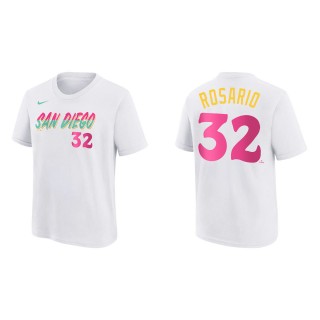 Eguy Rosario Youth San Diego Padres White 2022 City Connect Name & Number T-Shirt