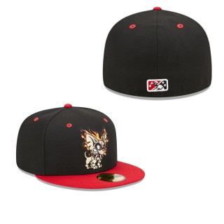 El Paso Chihuahuas Black Red Marvel x Minor League 59FIFTY Fitted Hat