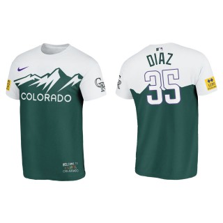 Elias Diaz Colorado Rockies Green 2022 City Connect T-Shirt