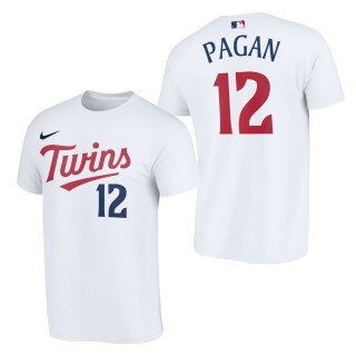Emilio Pagan Minnesota Twins White 2023 Wordmark T-Shirt