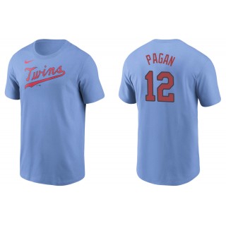 Men's Minnesota Twins Emilio Pagan Light Blue Name & Number T-Shirt
