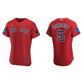 Enrique Hernandez Boston Red Sox Red 2022 Little League Classic Alternate Authentic Jersey