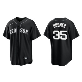 Men's Boston Red Sox Eric Hosmer Black White Replica Official Jersey