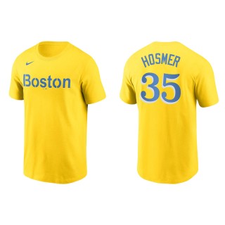 Men's Boston Red Sox Eric Hosmer Gold City Connect Wordmark T-Shirt