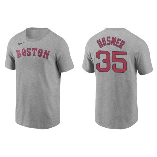 Men's Boston Red Sox Eric Hosmer Gray Name & Number T-Shirt