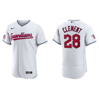 Ernie Clement Cleveland Guardians White Home Authentic Jersey
