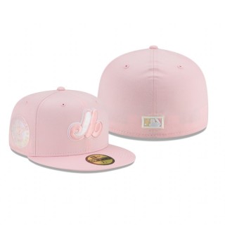 Expos Pink Light Yellow Floral Under Visor Hat
