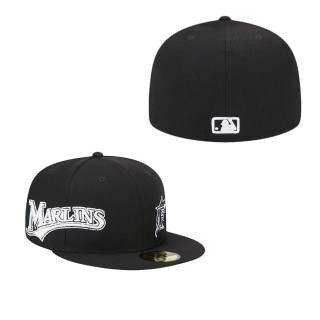 Florida Marlins Black Jersey 59FIFTY Fitted Hat
