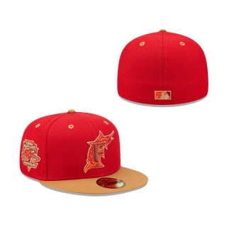 Florida Marlins Red Rock 59FIFTY Fitted Hat