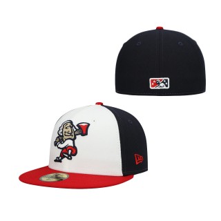 Fredericksburg Nationals White Authentic Collection Team Alternate 59FIFTY Fitted Hat