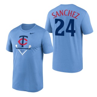 Gary Sanchez Minnesota Twins Light Blue 2023 Diamond Icon Legend Performance T-Shirt