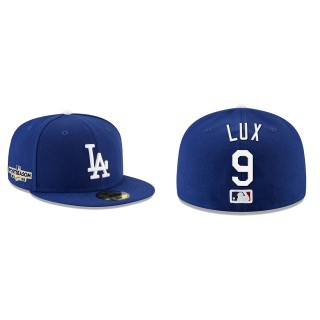 Gavin Lux Los Angeles Dodgers Royal 2022 Postseason Side Patch 59FIFTY Fitted Hat