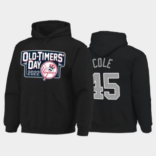 2022 Old-Timers' Day Yankees #45 Gerrit Cole Black Hoodie