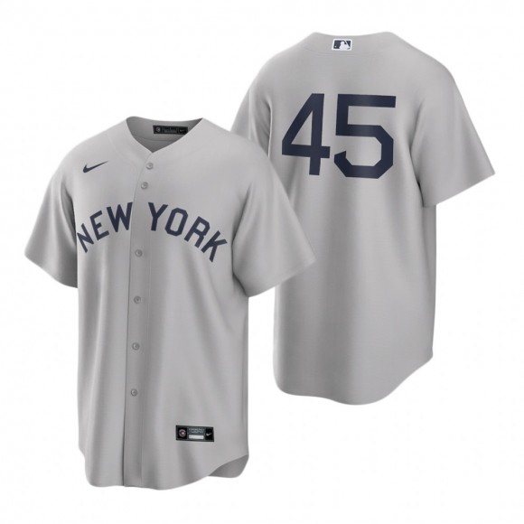 New York Yankees Gerrit Cole Nike Gray 2021 Field of Dreams Replica Jersey