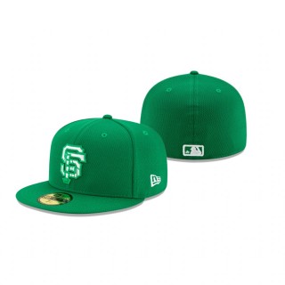 Giants Kelly Green 2021 St. Patrick's Day On Field 59FIFTY Hat