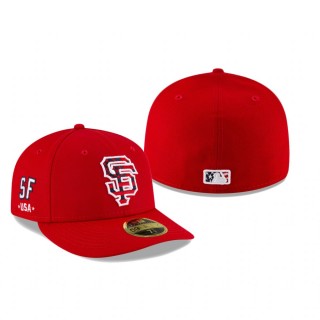 Giants Red 4th of July Low Profile 59FIFTY Hat