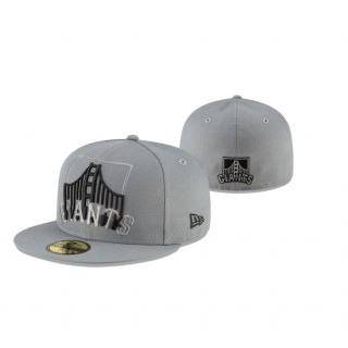 Giants Gray Alternate Logo Elements 59FIFTY Fitted Hat